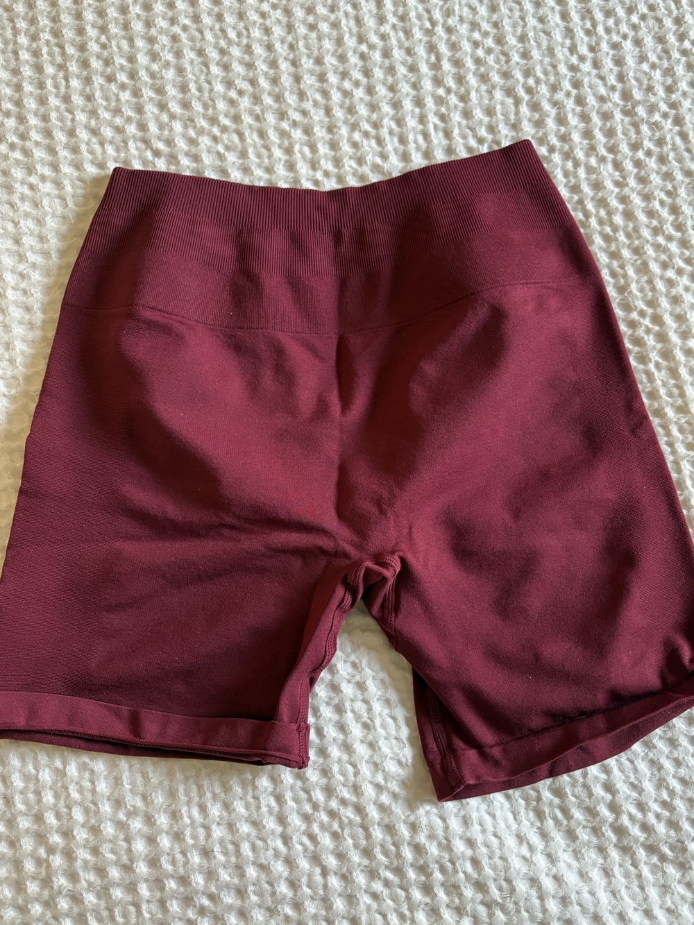 Women's High-Waist Wine Bike Shorts